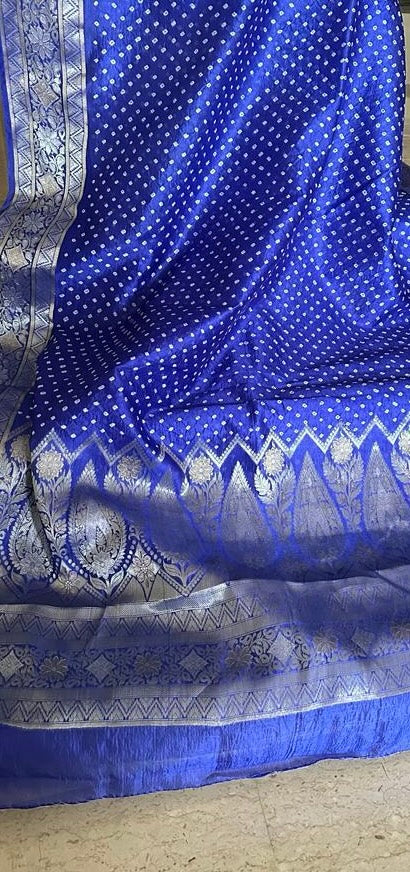 Kanjivaram x Bandhej Saree