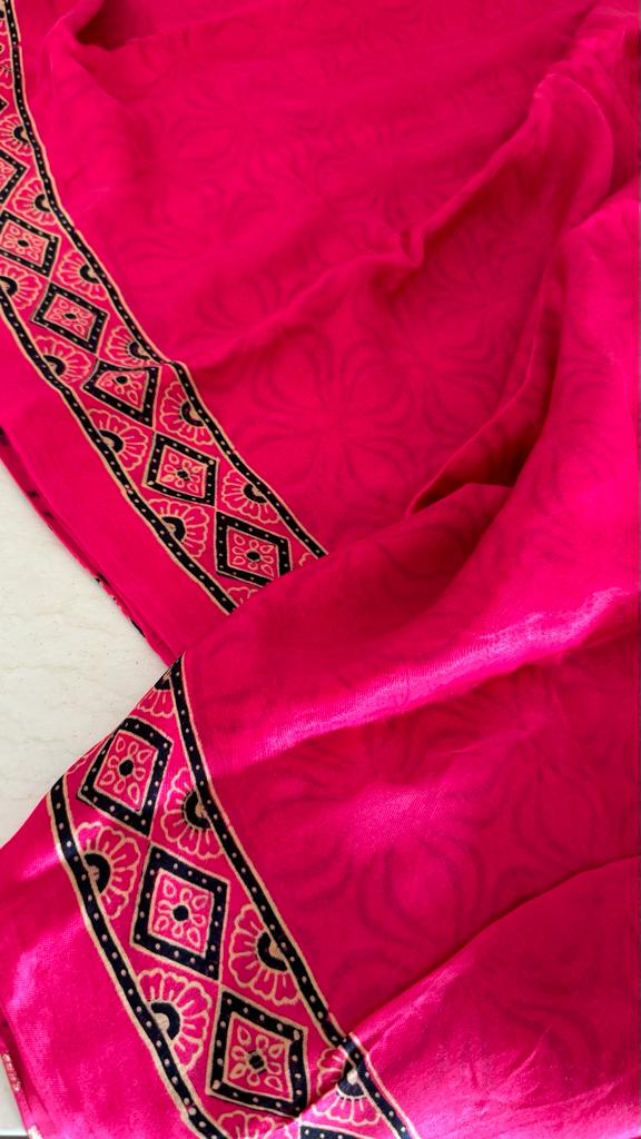 Ajrakh Saree