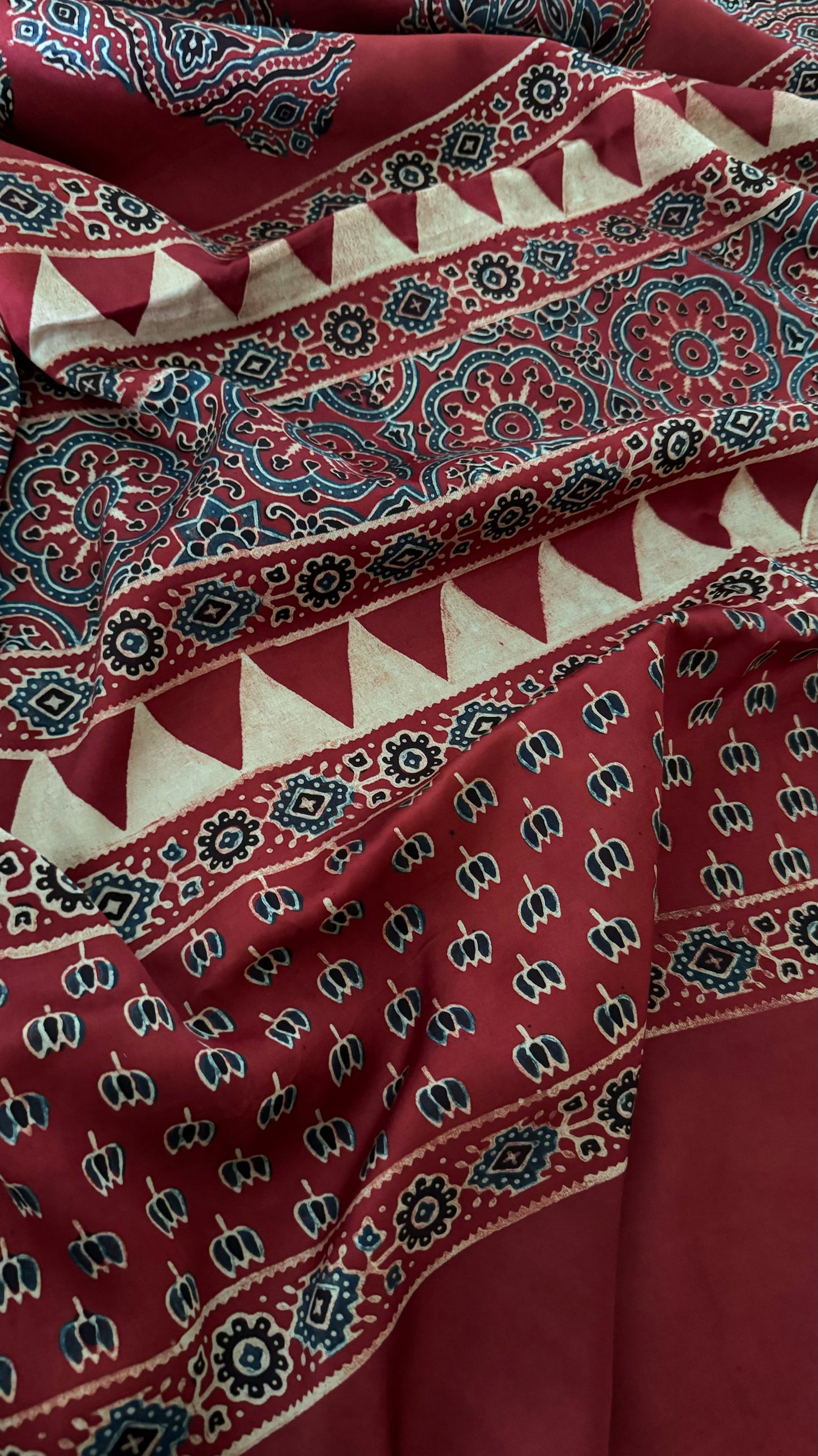 Ajrakh Saree