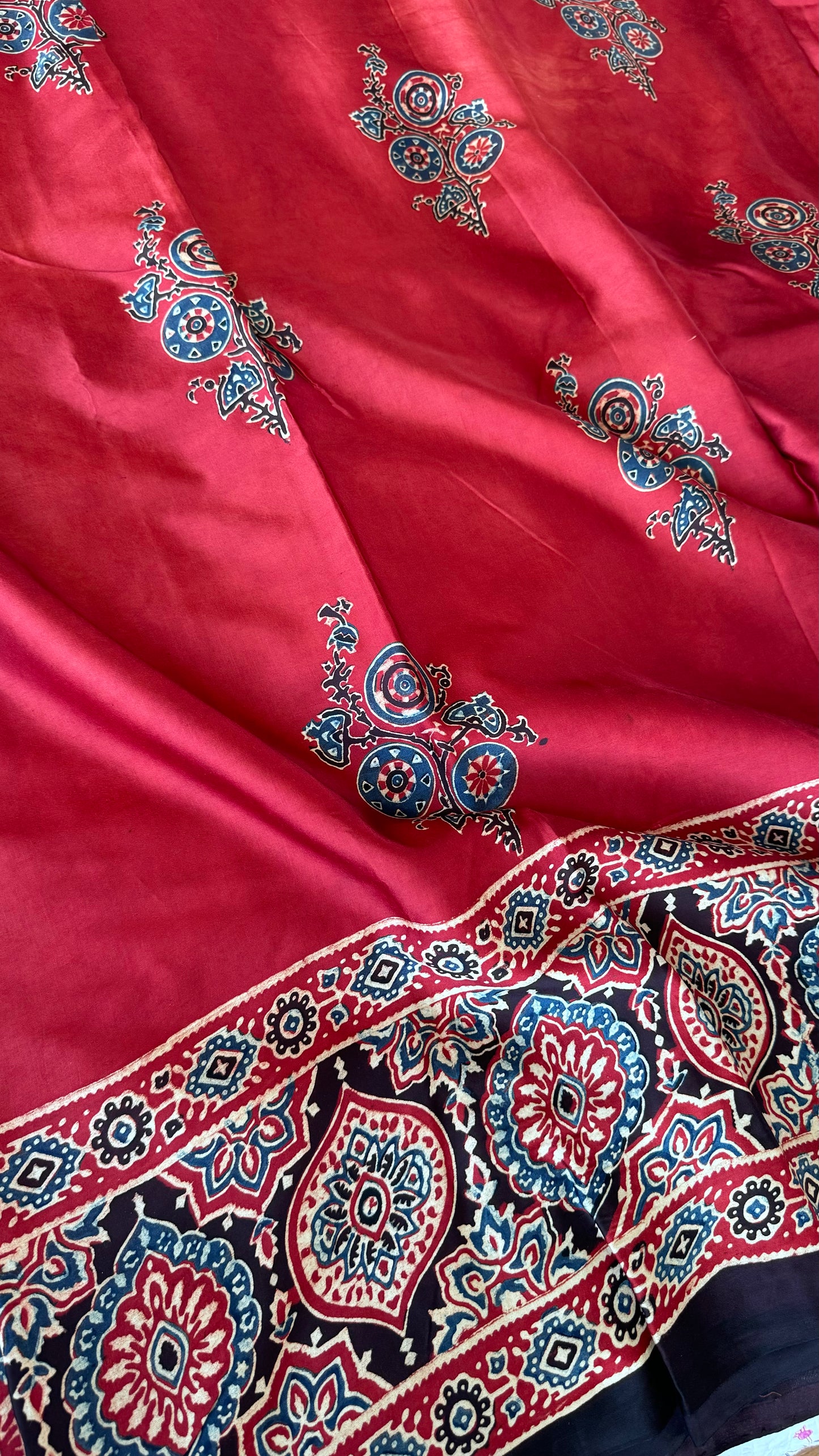 Ajrakh Saree